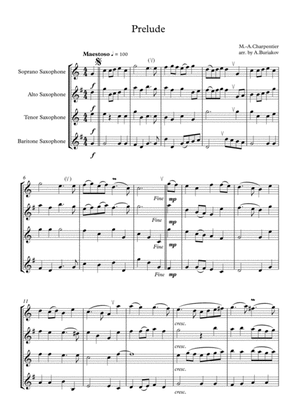 Prelude (sax quartet SATB)