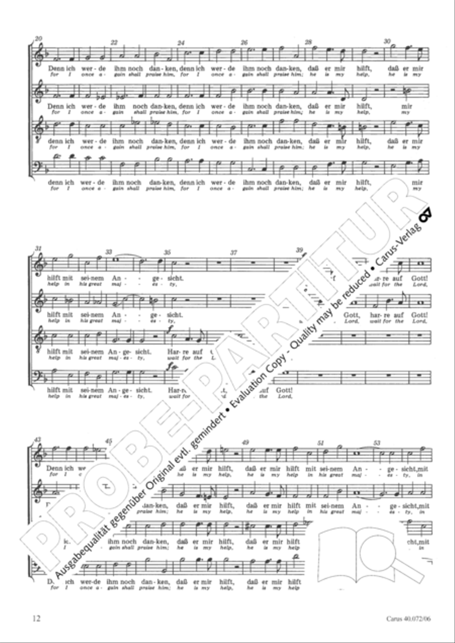 Psalm 42 Psalm 42 4-Part scores gallery preview page 13