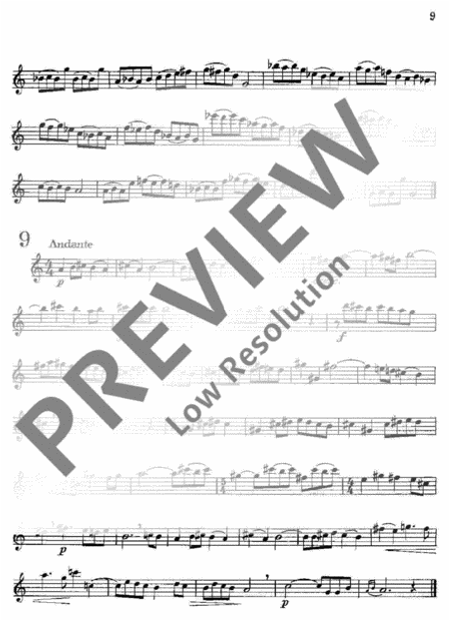 Modern Exercises for Treble Recorder Alto Recorder scores gallery preview page 10