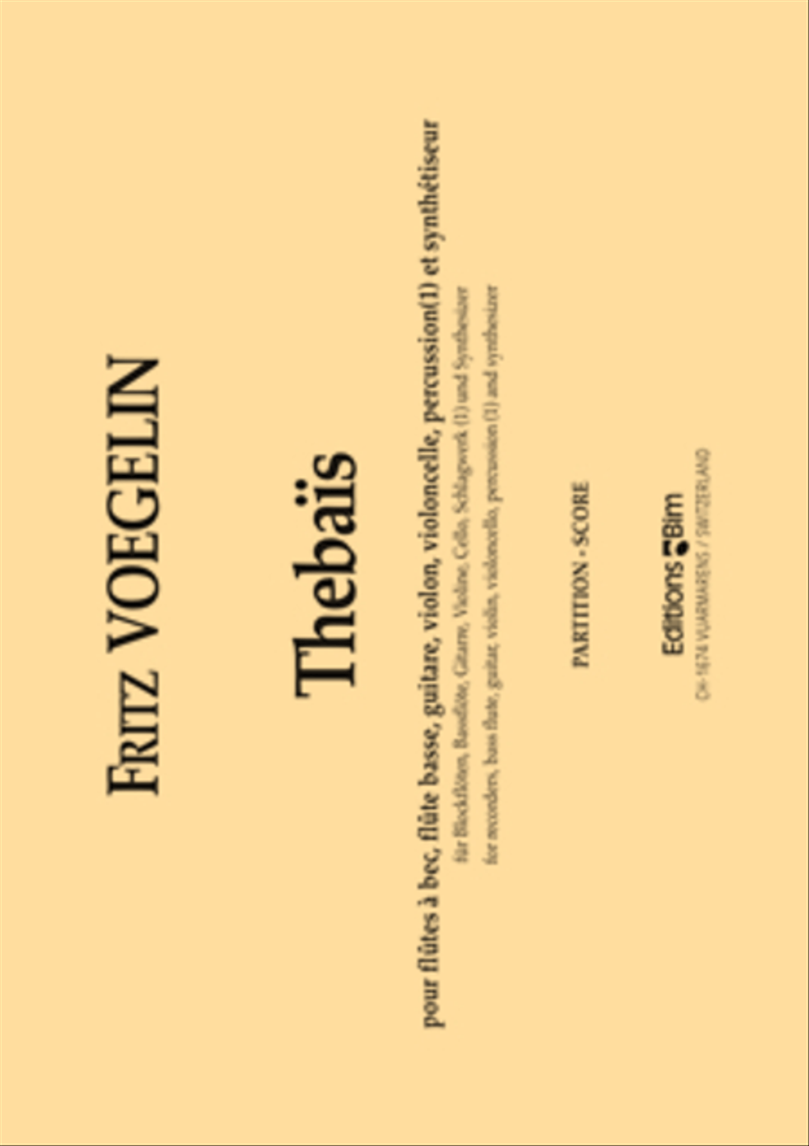 Thebaïs Thebaïs Recorder scores gallery preview page 1