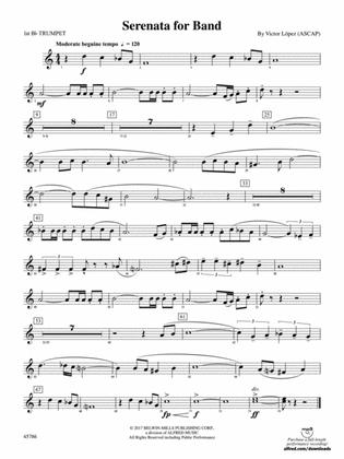Serenata for Band: 1st B-flat Trumpet