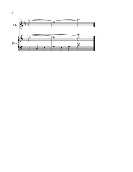 Flower Duet from Lakme arranged for Clarinet and Easy Piano image number null