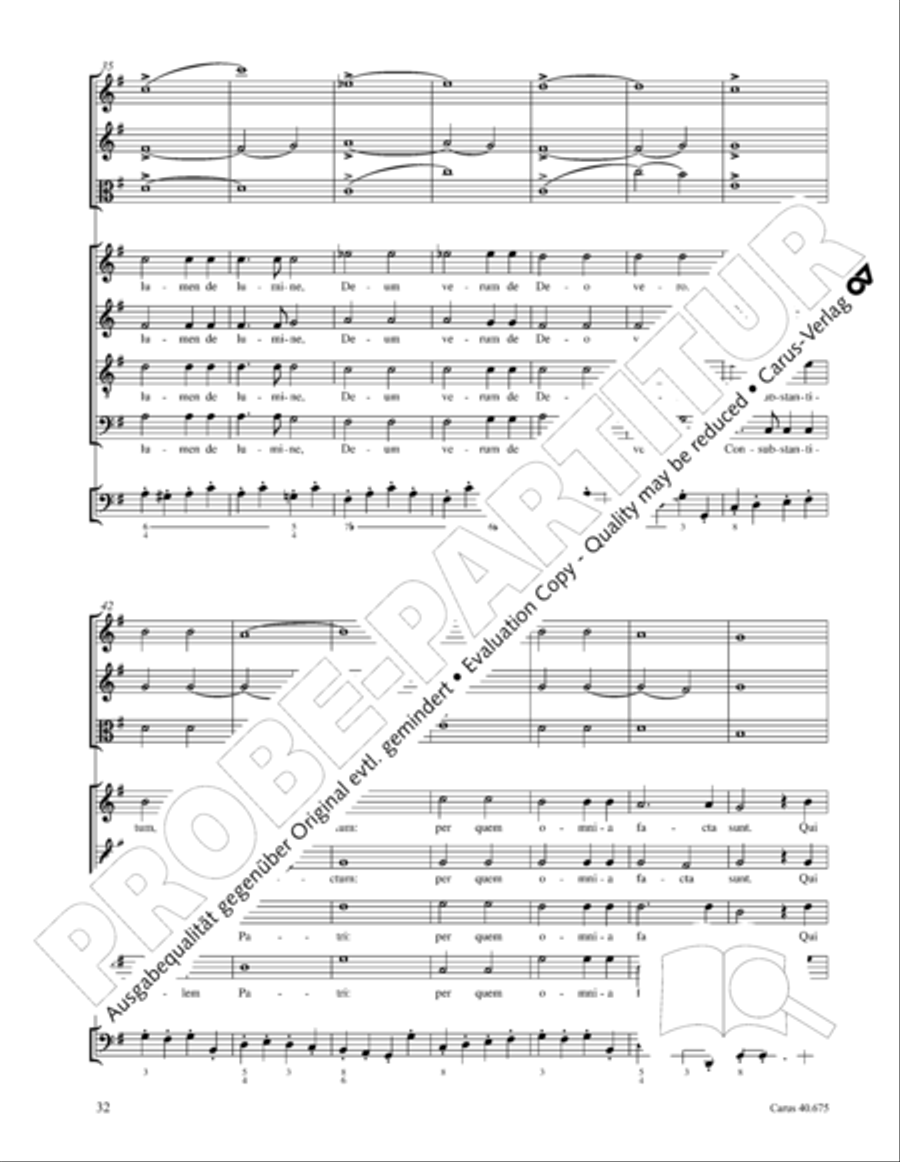 Mass in G Major STB scores gallery preview page 45