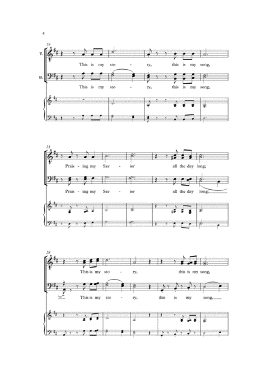 Blessed assurance Blessed assurance 4-Part scores gallery preview page 4