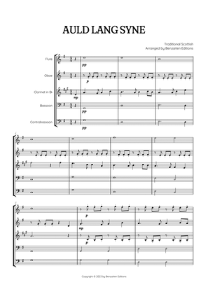 Auld Lang Syne • New Year's Anthem | Woodwind Quintet sheet music