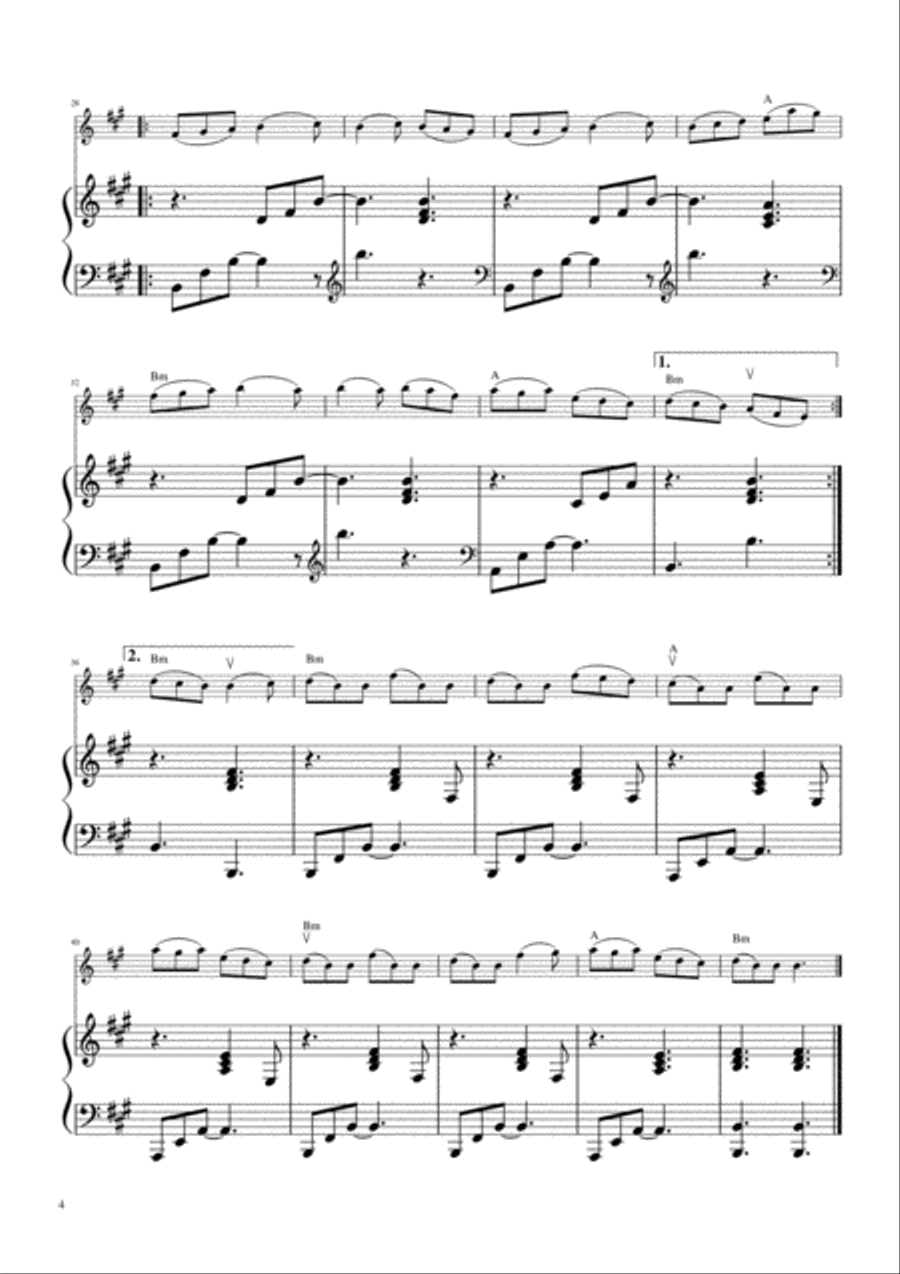 Five Celtic Tunes for Violin with Piano Accompaniment Violin Solo scores gallery preview page 5