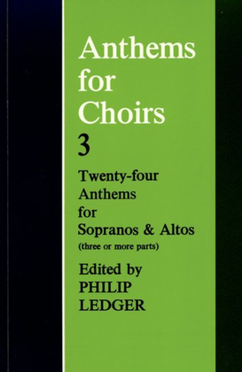 Book cover for Anthems for Choirs 3