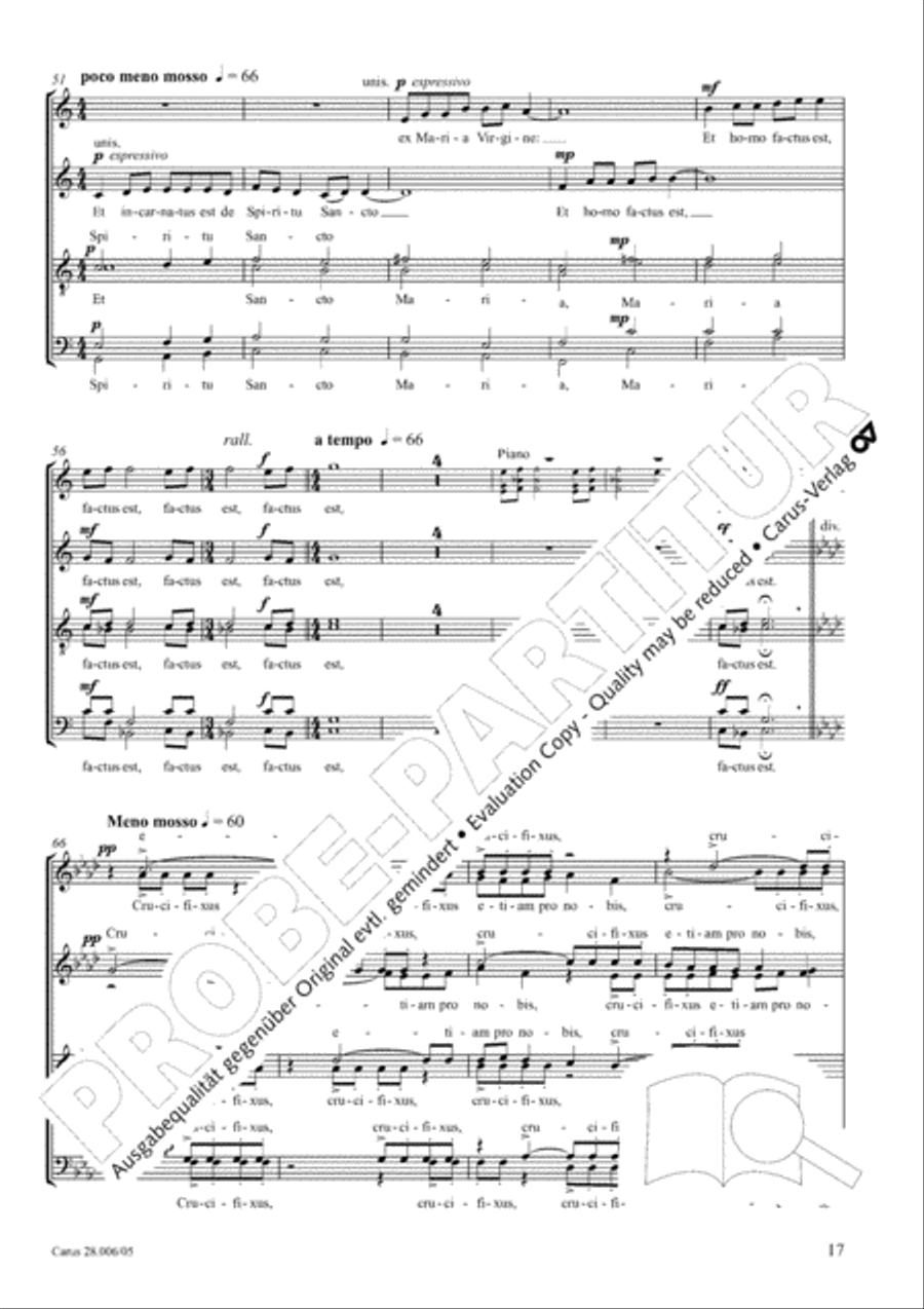 Pastoral Mass 4-Part scores gallery preview page 18
