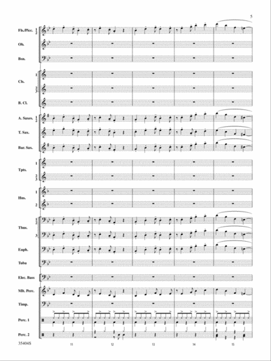Maynard Madness: Score Maynard Madness: Score Concert Band scores gallery preview page 5