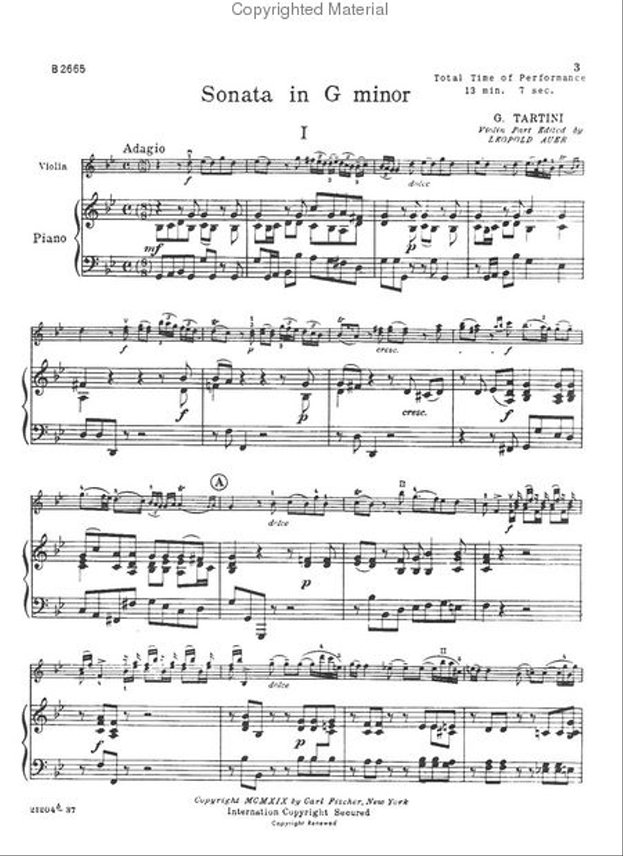 Sonata in G Minor Sonata in G Minor Violin Solo scores gallery preview page 2