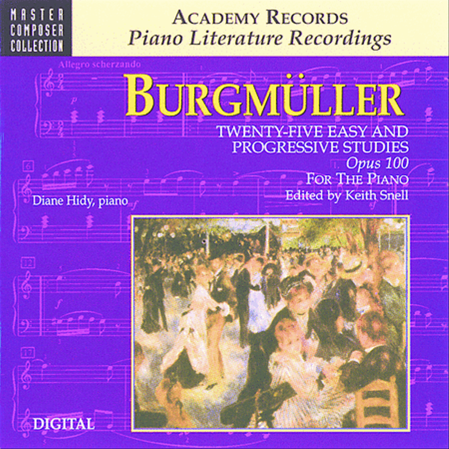 Burgmuller 25 Easy & Progressive Studies Op. 100 (CD)