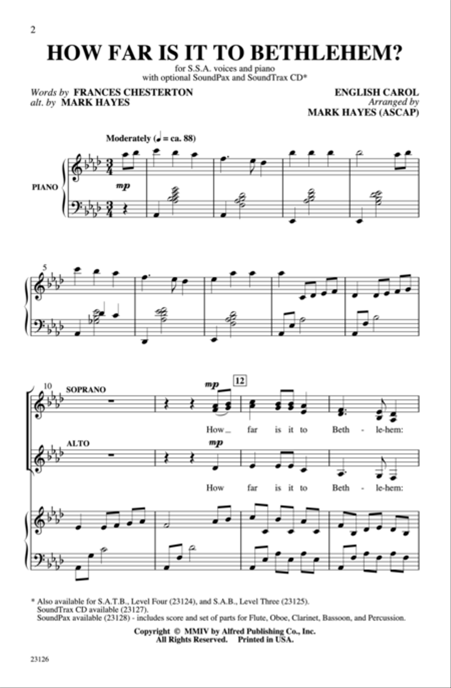 How Far Is It to Bethlehem? Women's Choir scores gallery preview page 9
