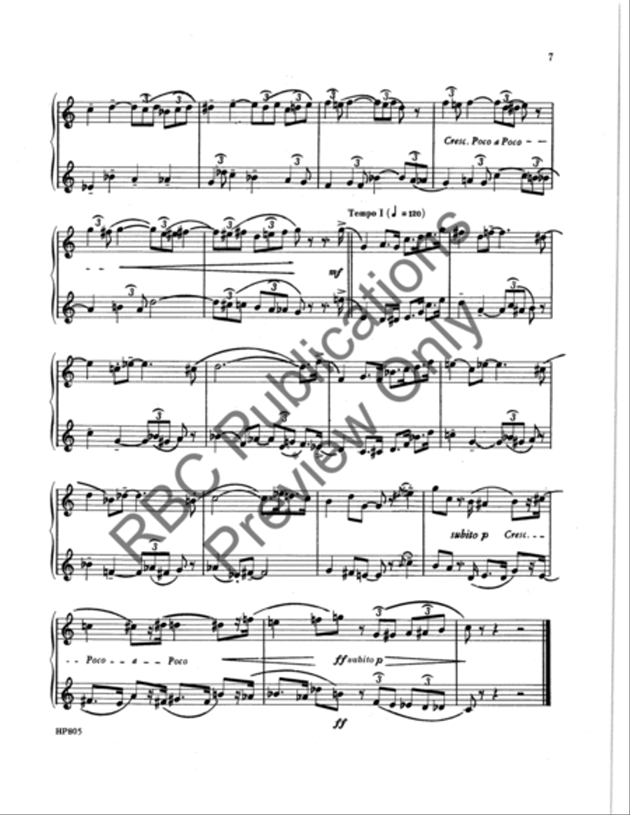 Dozen And One Trumpet Duets Trumpet Duet scores gallery preview page 9