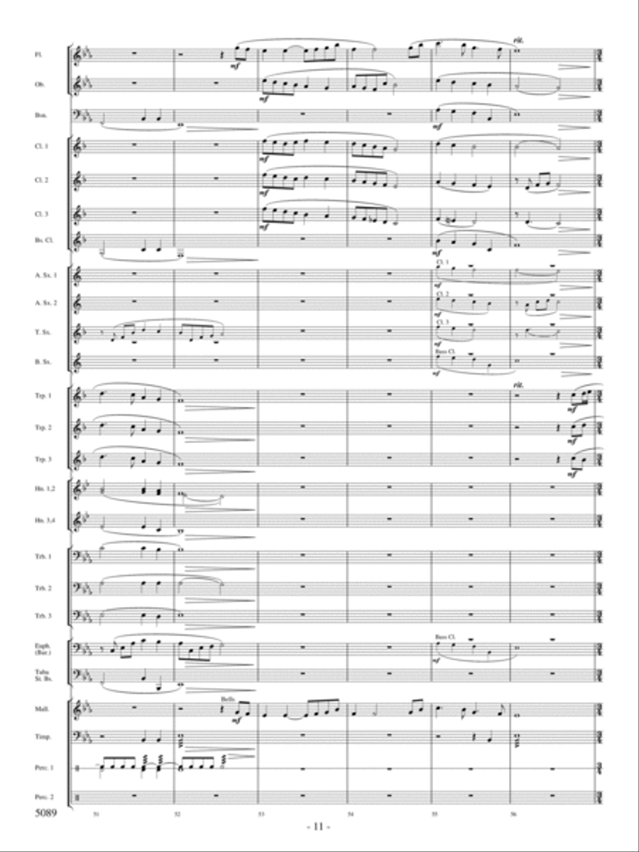 For Thy Courts Above For Thy Courts Above Concert Band scores gallery preview page 10