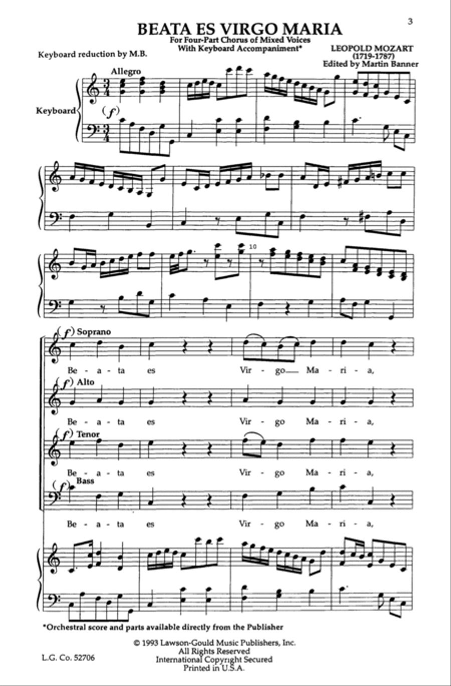 Beata Es Virgo Maria Beata Es Virgo Maria 4-Part scores gallery preview page 21