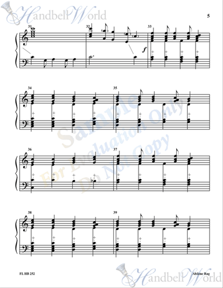 Abilene Rag 3-Octaves scores gallery preview page 4