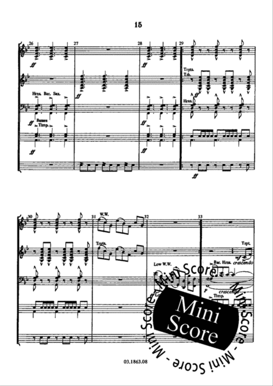 Four Characters Four Characters Concert Band scores gallery preview page 21