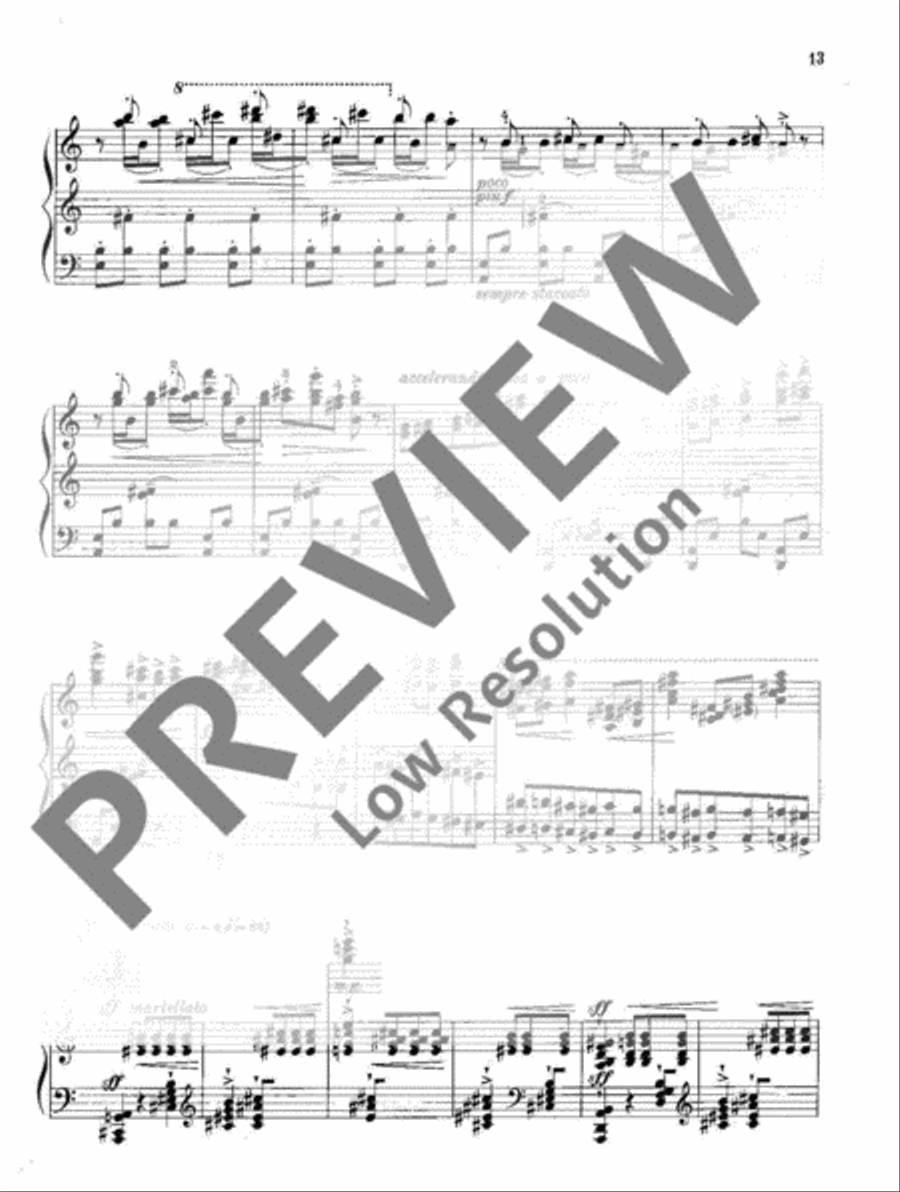 L'Oiseau de feu - The Firebird Piano Solo scores gallery preview page 14