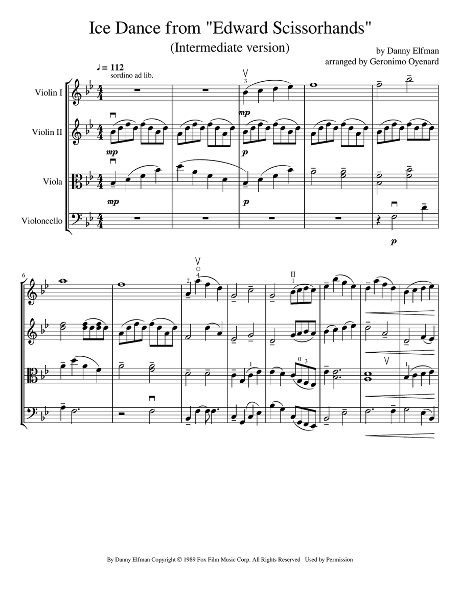 Ice Dance String Quartet scores gallery preview page 3