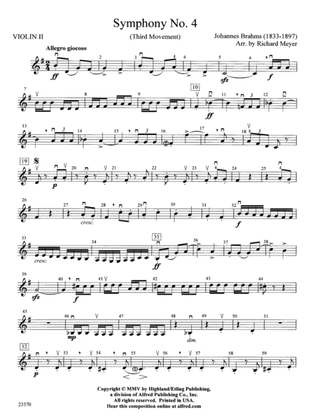 Symphony No. 4: 2nd Violin