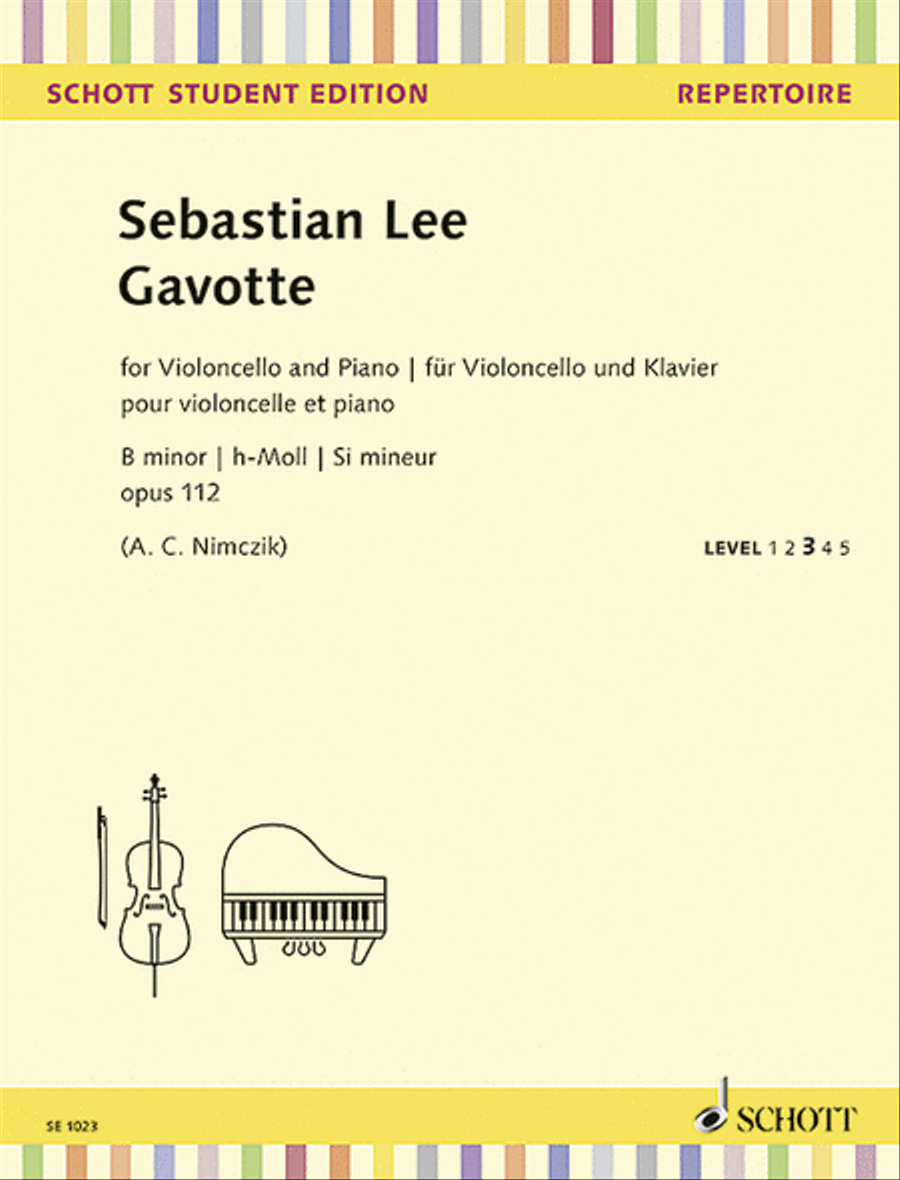 Gavotte Piano Accompaniment scores gallery preview page 1