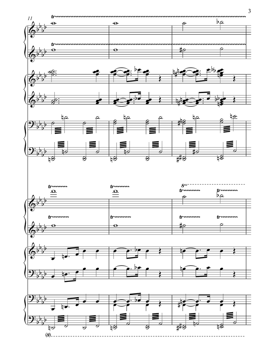 Hexameron for 6 pianists Small Ensemble scores gallery preview page 5