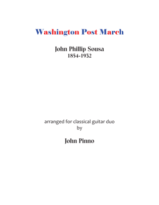 Washington Post March for classical guitar duo