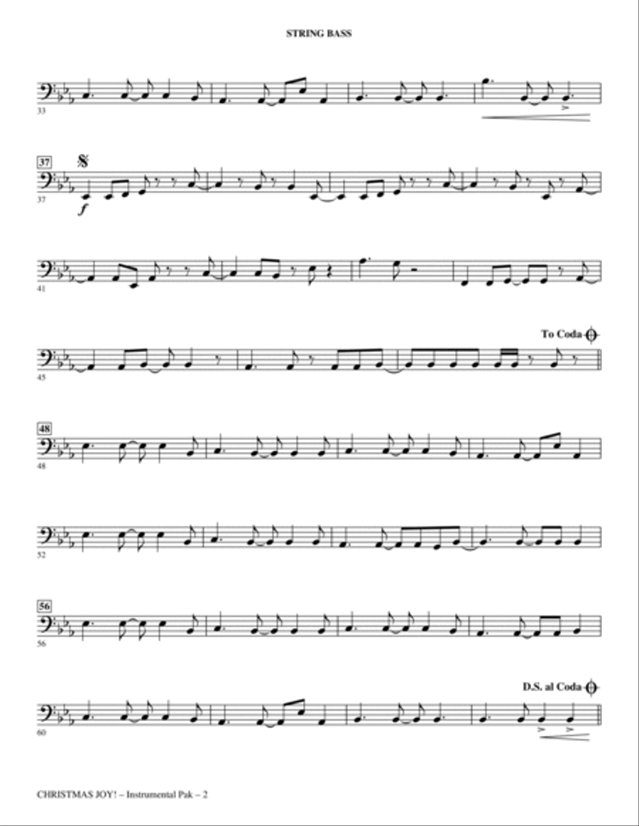 Christmas Joy! - String Bass Choir scores gallery preview page 2