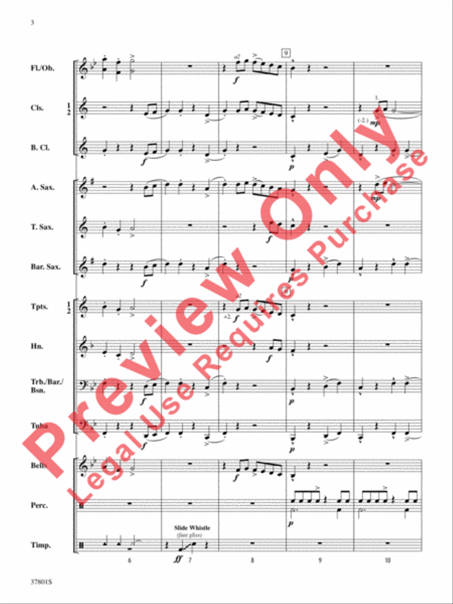 You'd Better Watch Out! Concert Band scores gallery preview page 4