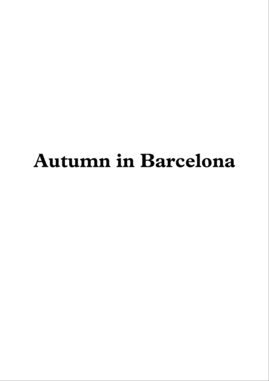 Autumn in Barcelona Jazz Ensemble scores gallery preview page 1