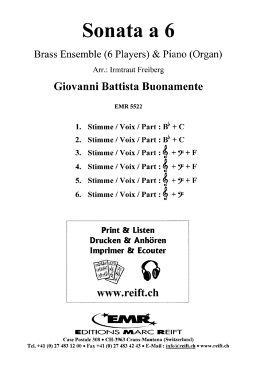 Sonata a 6 Sonata a 6 Brass Ensemble scores gallery preview page 2