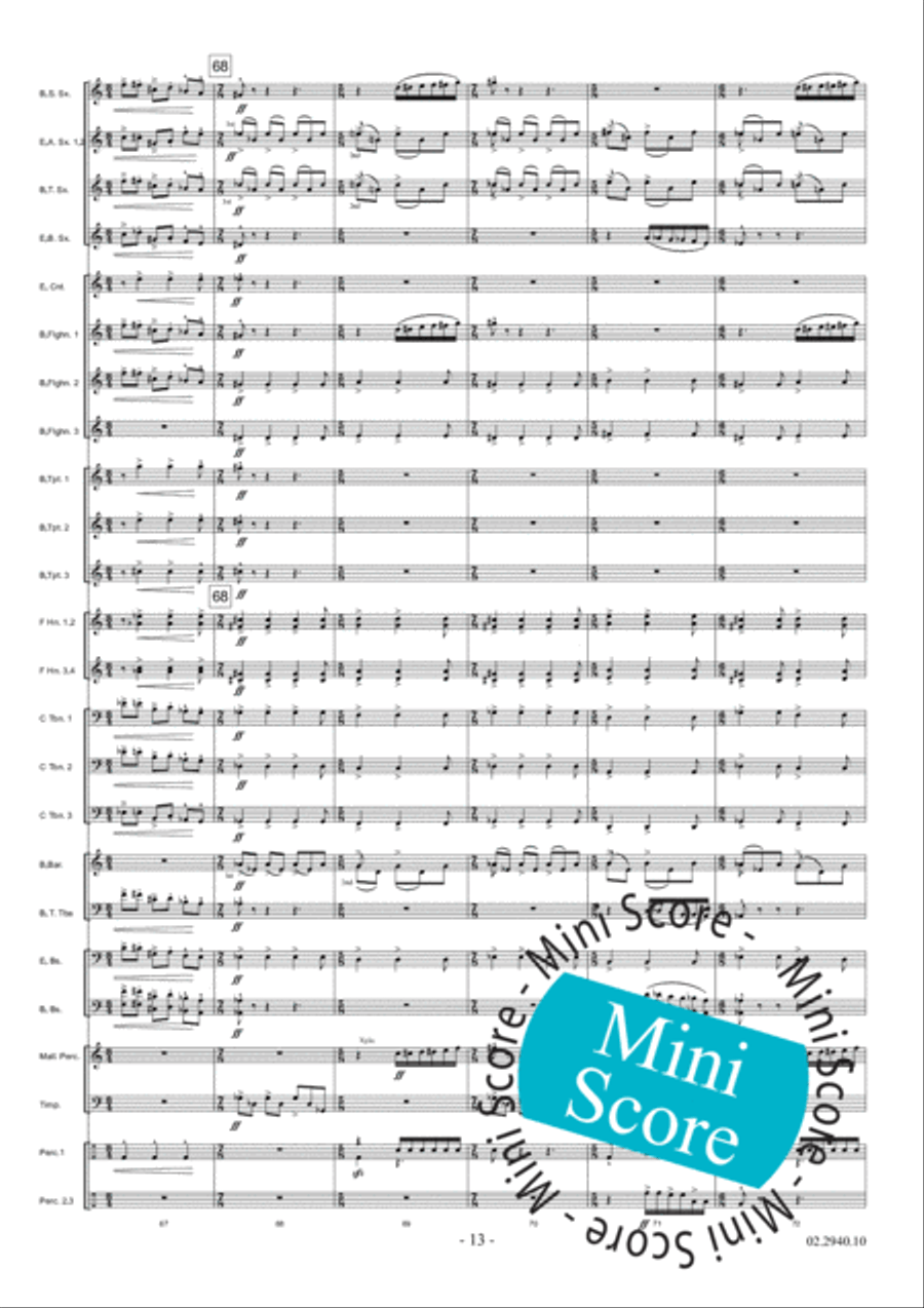 Aurora Fanfare Band scores gallery preview page 19