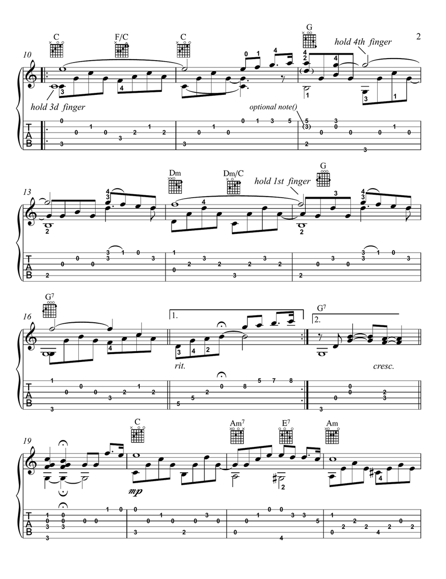 The Winner Takes It All Acoustic Guitar scores gallery preview page 2