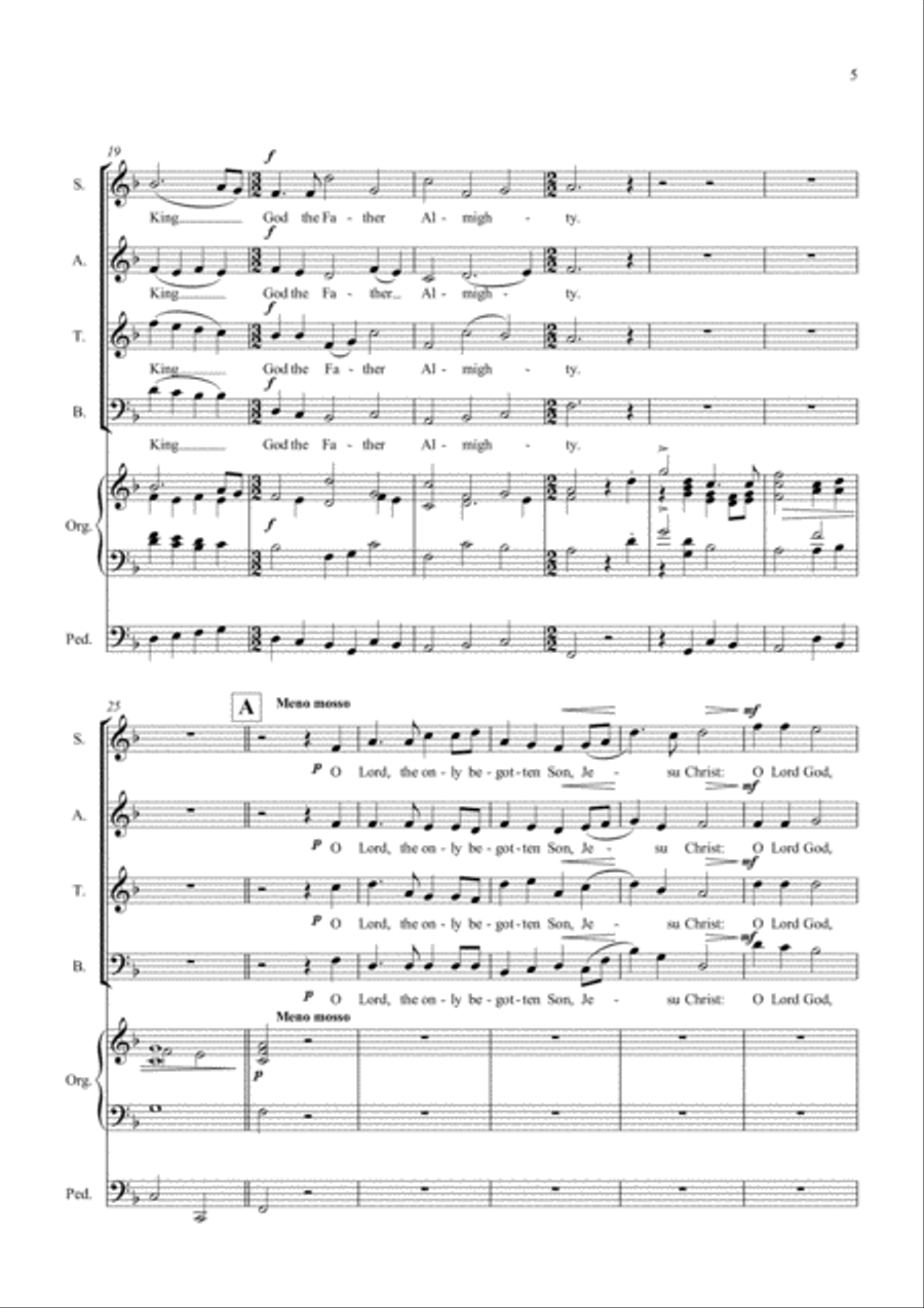 Communion Service in F (Rite A) 4-Part scores gallery preview page 5