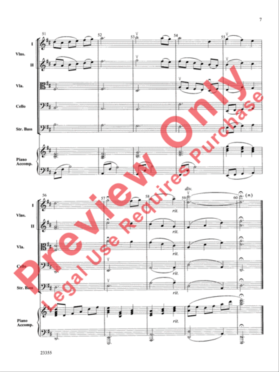 Dreamer's Farewell String Orchestra scores gallery preview page 8