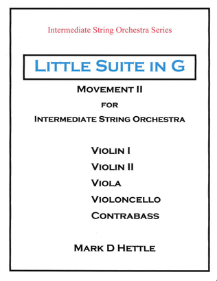 Little Suite in G for Intermediate String Orchestra