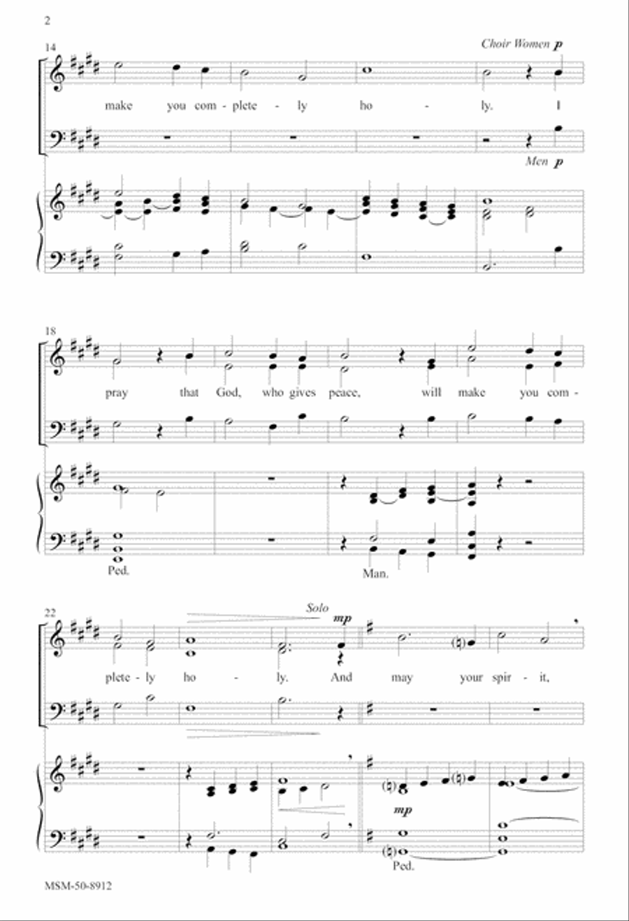 Prayer of St. Paul 3-Part scores gallery preview page 3