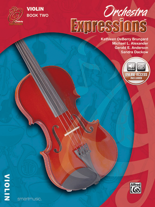 Book cover for Orchestra Expressions: Student Edition, Book Two - Violin