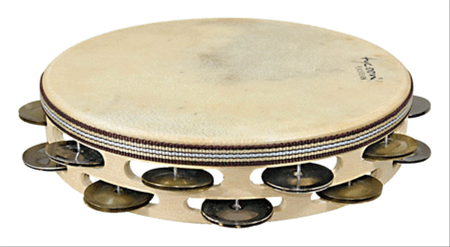 Double Row Headed Wooden Tambourine Tambourines scores gallery preview page 1