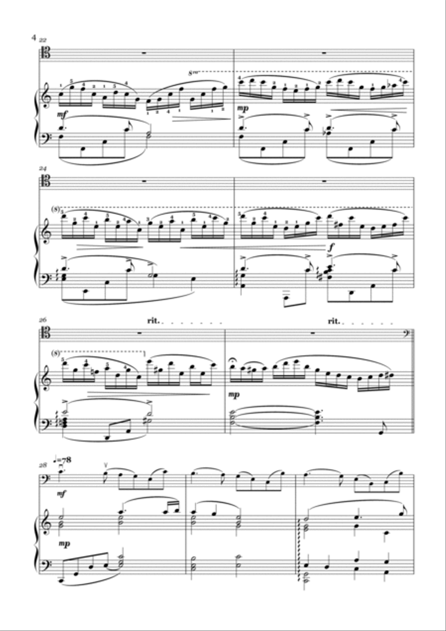 La Vie En Rose Piano scores gallery preview page 4