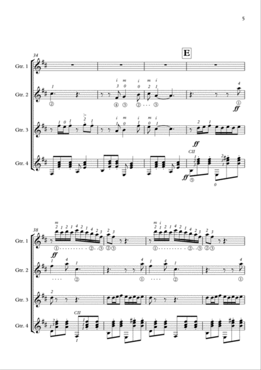 Army Dreamers Guitar Solo scores gallery preview page 5