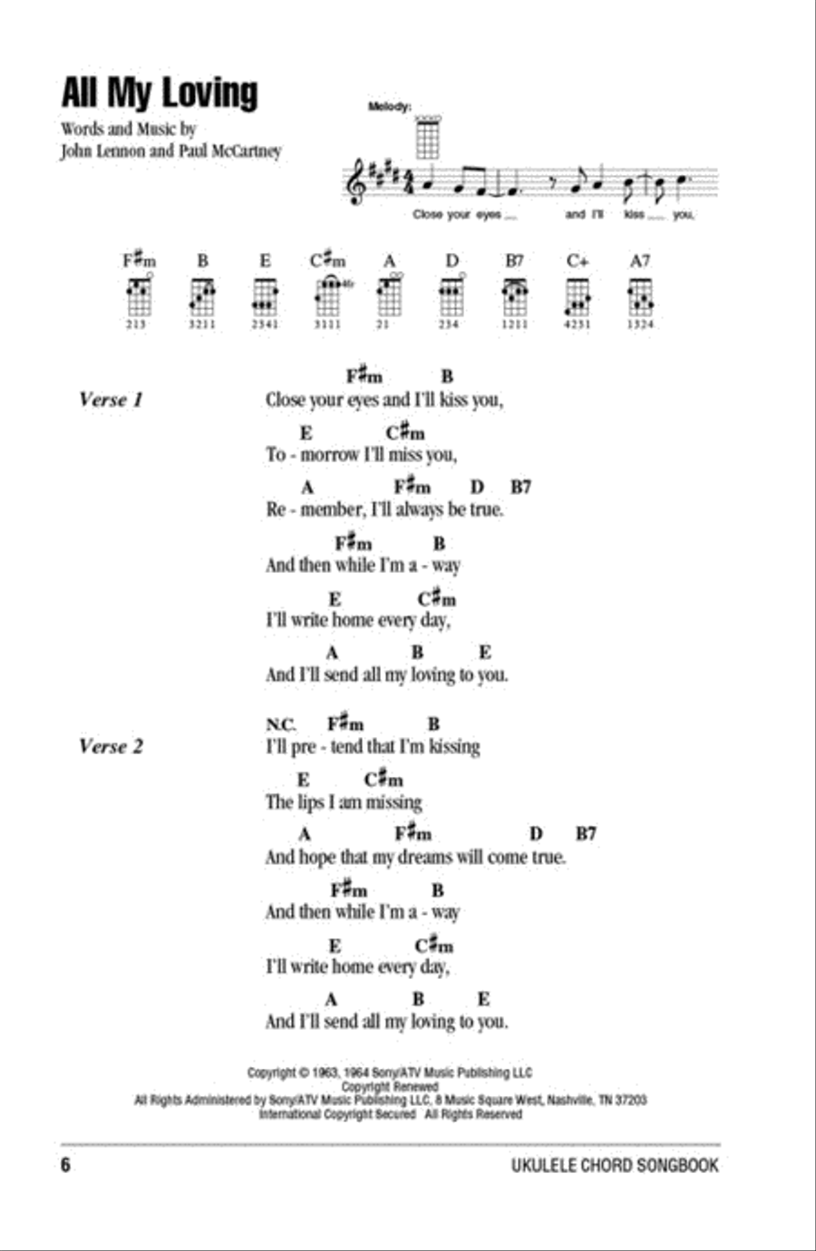 The Beatles Ukulele scores gallery preview page 3