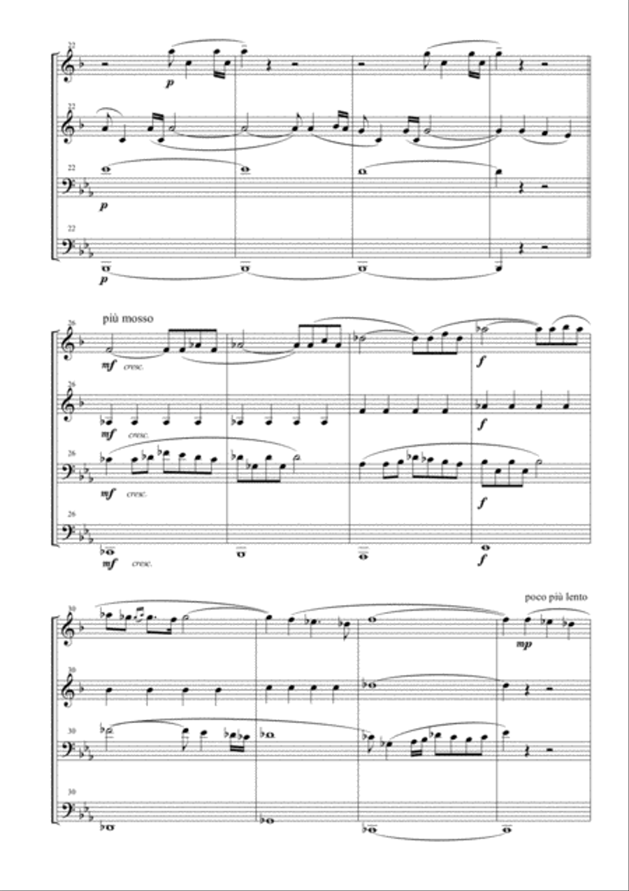 Il Postino (the Postman) Brass Ensemble scores gallery preview page 5