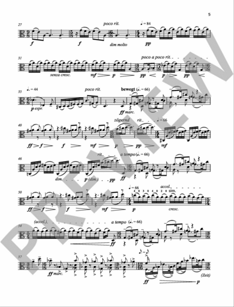 Selbstbildnis mit Bach-Portrait Viola Solo scores gallery preview page 3