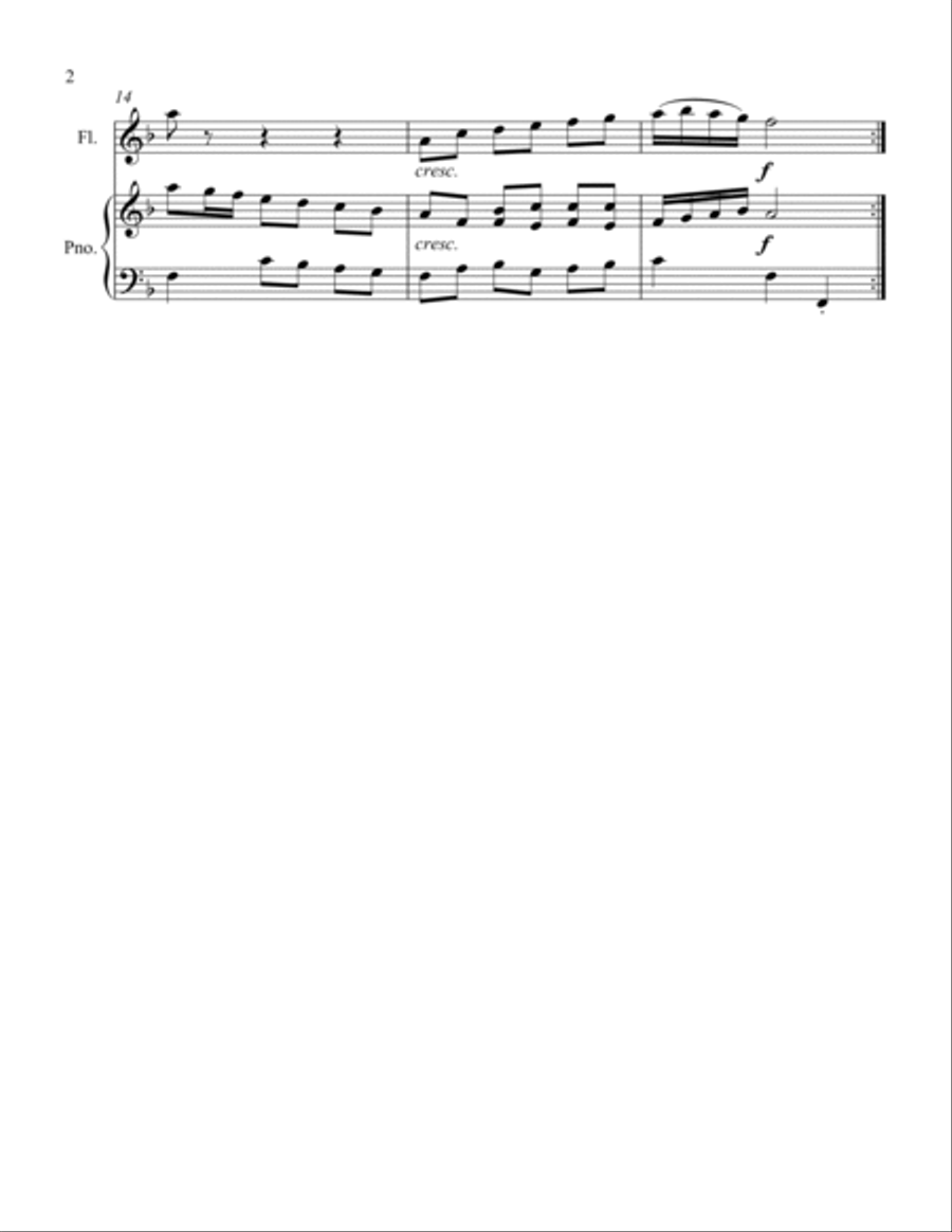 Polonaise Flute Solo scores gallery preview page 2