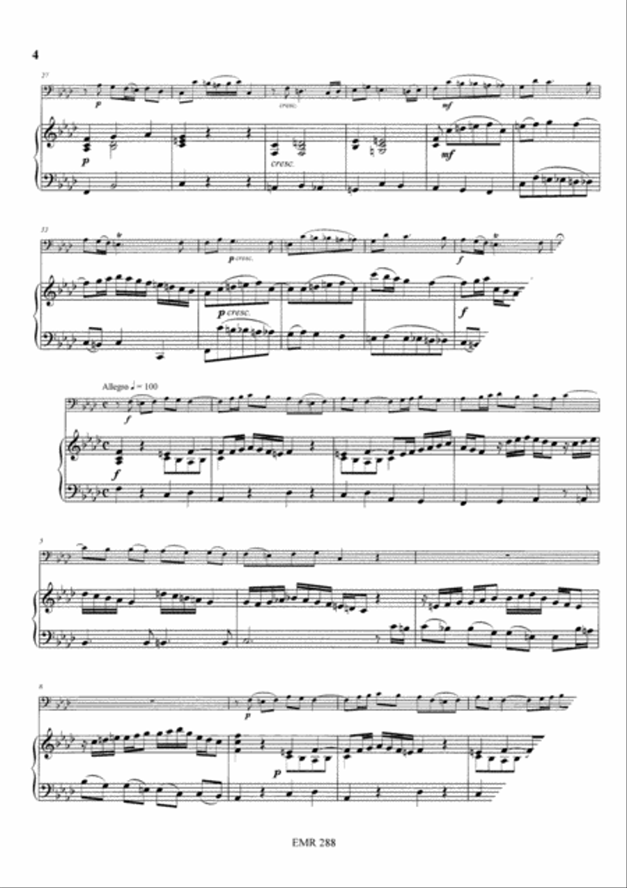 Sonata in F minor Trombone scores gallery preview page 4