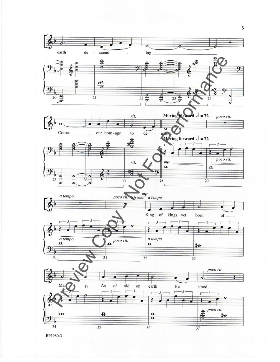 Let All Mortal Flesh Keep Silence - SATB 4-Part scores gallery preview page 3