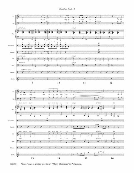 Brazilian Noel - Rhythm and Percussion Score and Parts