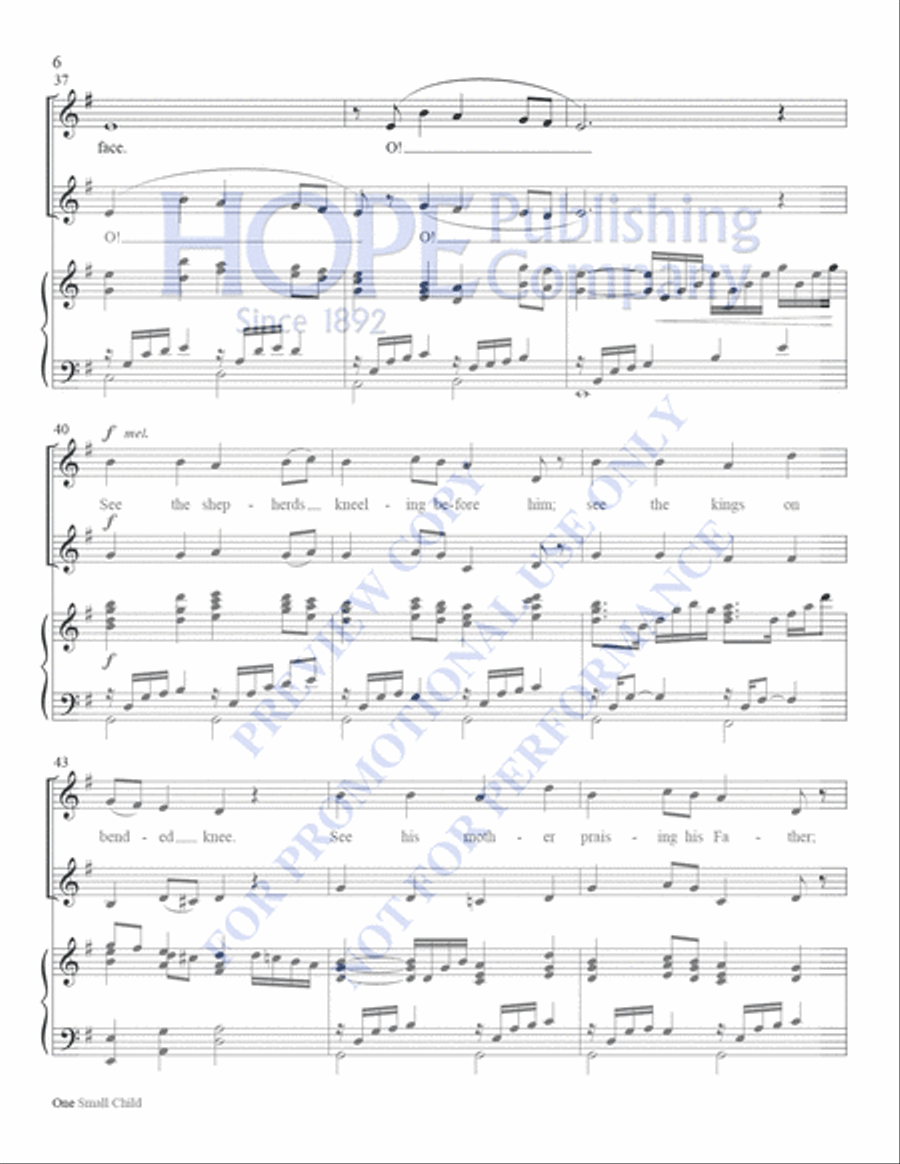 One Small Child One Small Child Handbell Choir scores gallery preview page 6