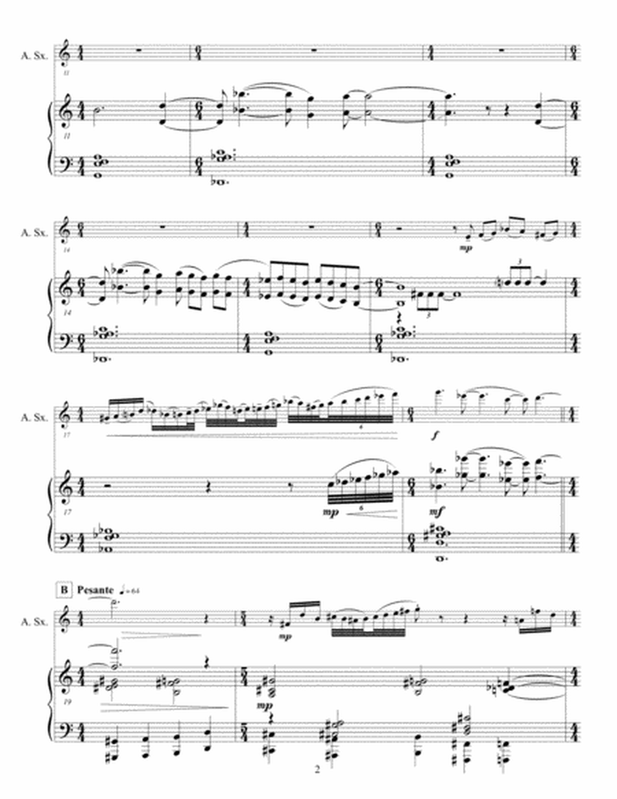 Concerto for Alto Saxophone and Orchestra - piano reduction and part